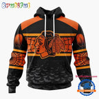 NHL Chicago Blackhawks Halloween Design Personalized Hoodie, T Shirt, Sweatshirt