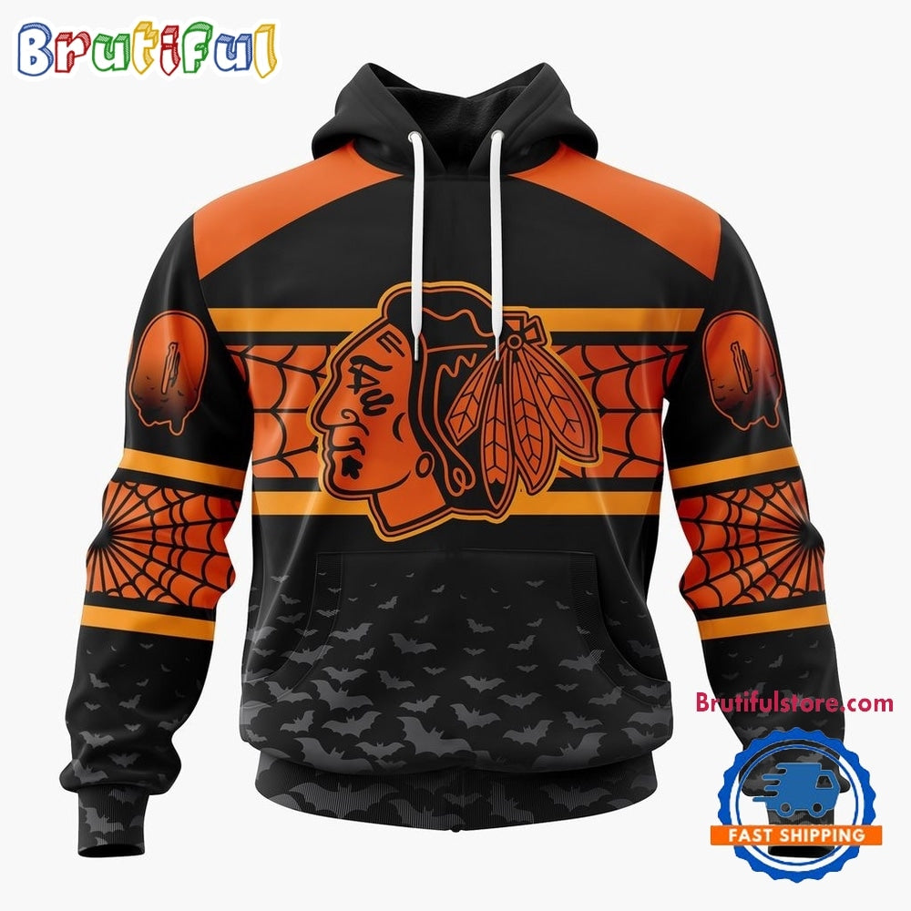 NHL Chicago Blackhawks Halloween Design Personalized Hoodie, T Shirt, Sweatshirt