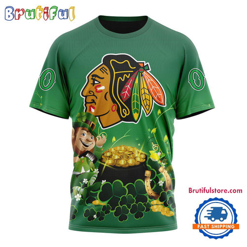 NHL Chicago Blackhawks Personalize St. Patrick’s Day Hockey Team T Shirt, Hoodie, Sweatshirt