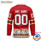 NHL Chicago Blackhawks Personalized Native American Hockey Jersey