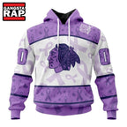 NHL Chicago Blackhawks Special Lavender Fight Cancer Hoodie, T Shirt