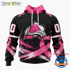 NHL Colorado Avalanche 2026 Hockey Pink Fights Breast Cancer Design Hoodie, TShirt, Sweatshirt
