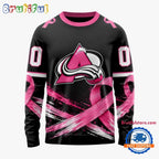 NHL Colorado Avalanche 2026 Hockey Pink Fights Breast Cancer Design Hoodie, TShirt, Sweatshirt