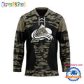 NHL Colorado Avalanche Custom Honoring Veterans Camo Hockey Jersey