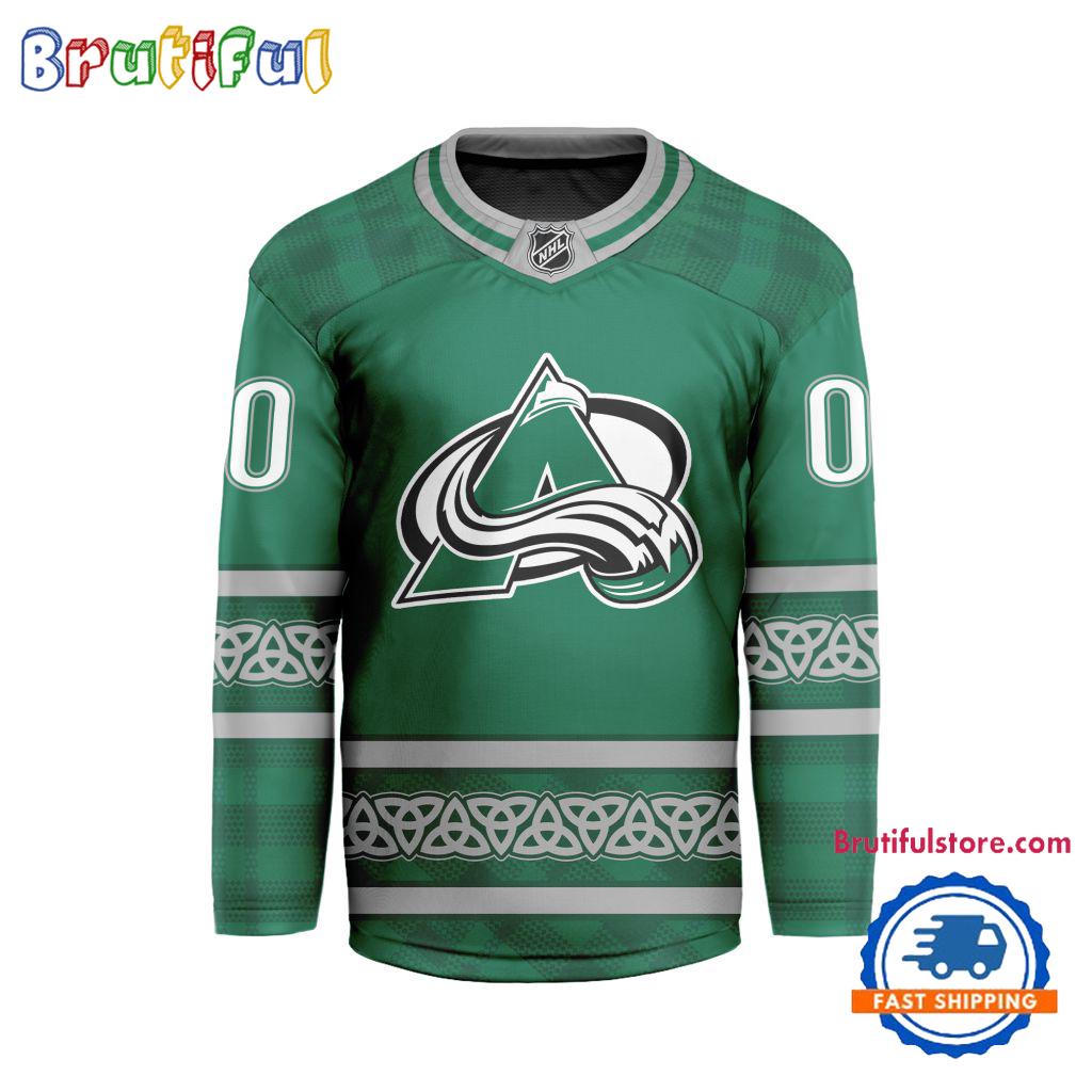 NHL Colorado Avalanche For St.Patrick’s Day Limited New Hockey Jersey