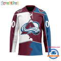 NHL Colorado Avalanche Home Mix Away New Design Hockey Jersey