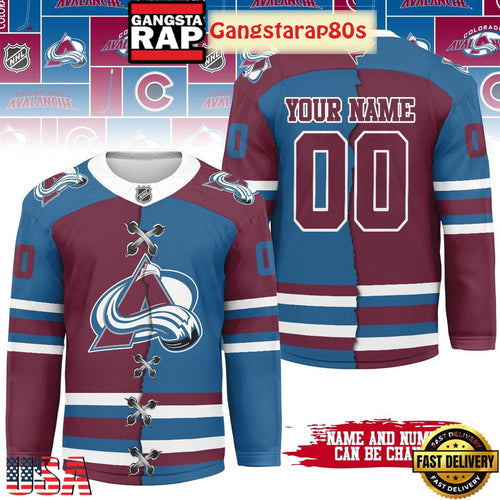 NHL Colorado Avalanche Mix Home Away 2025 Custom Hockey Jersey