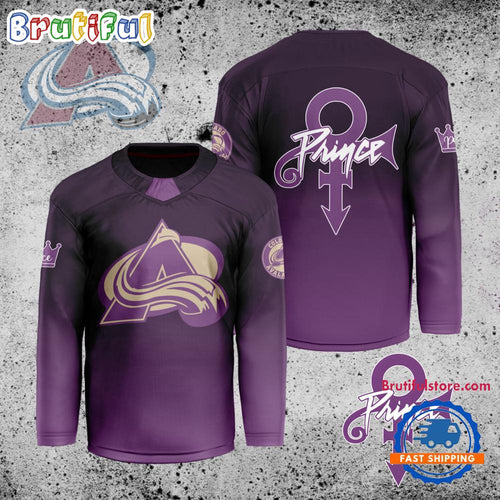 NHL Colorado Avalanche Personalized Prince Night Hockey Jersey