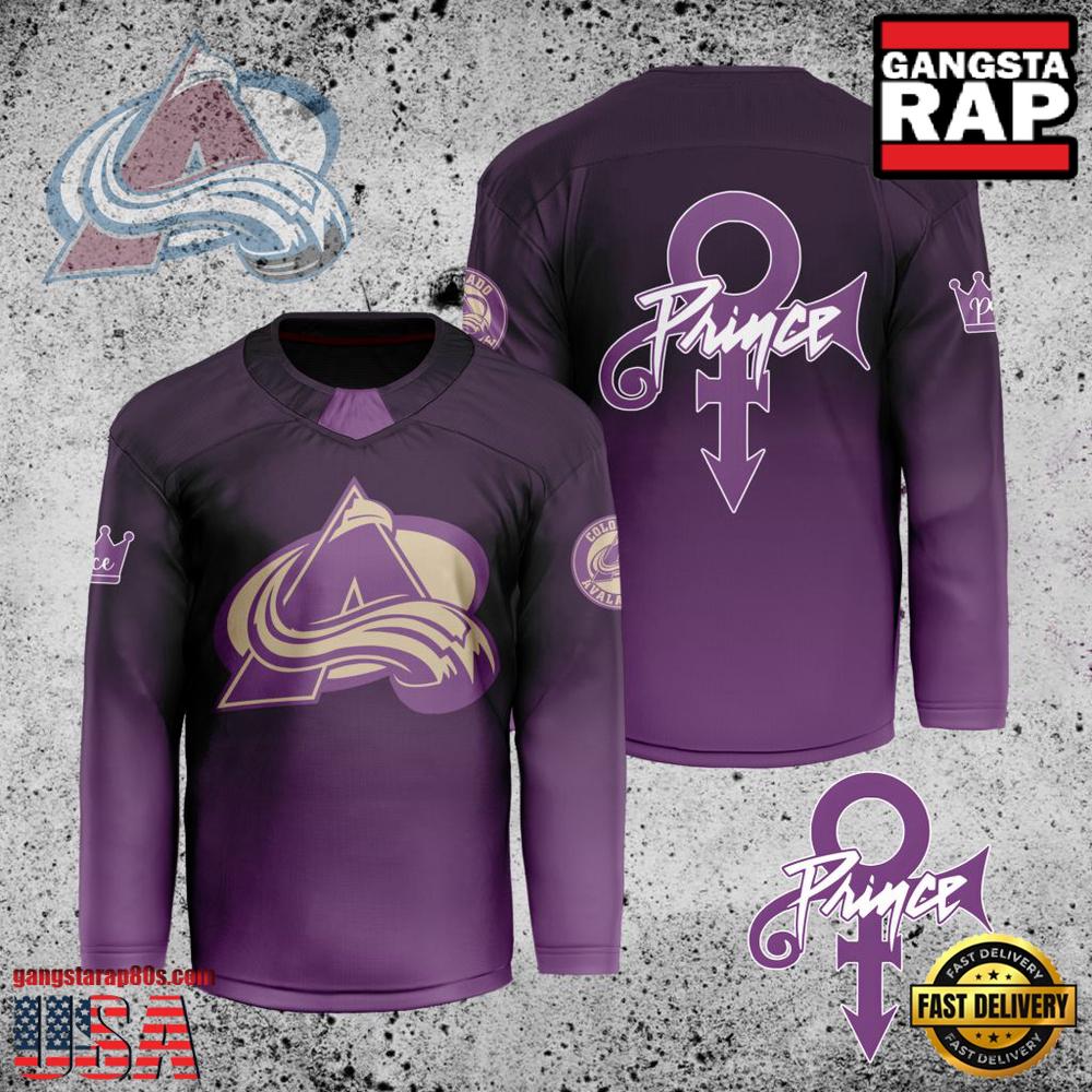 NHL Custom Name Number Colorado Avalanche Prince New Design Hockey Jersey