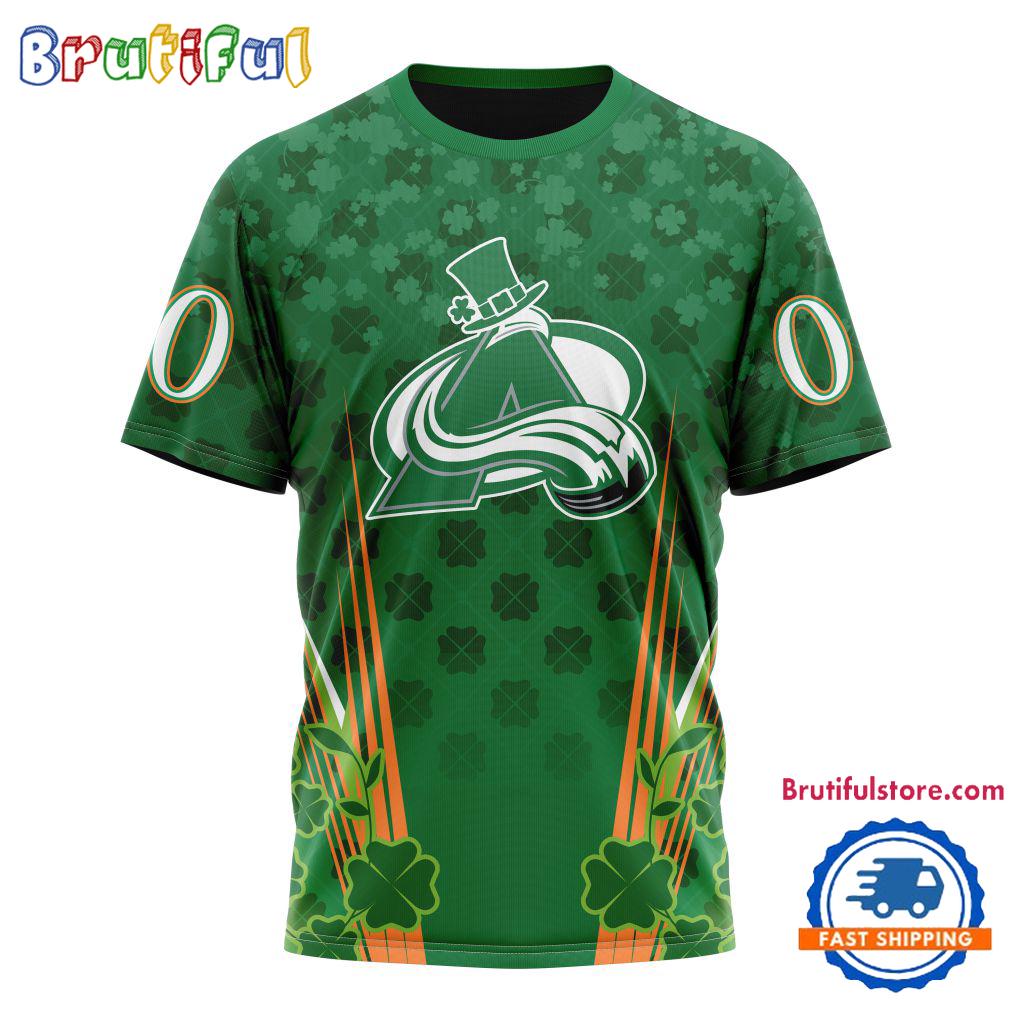 NHL Colorado Avalanche Special St. Patrick’s Day All Over Print Shirts