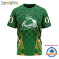 NHL Colorado Avalanche Special St. Patrick’s Day All Over Print Shirts