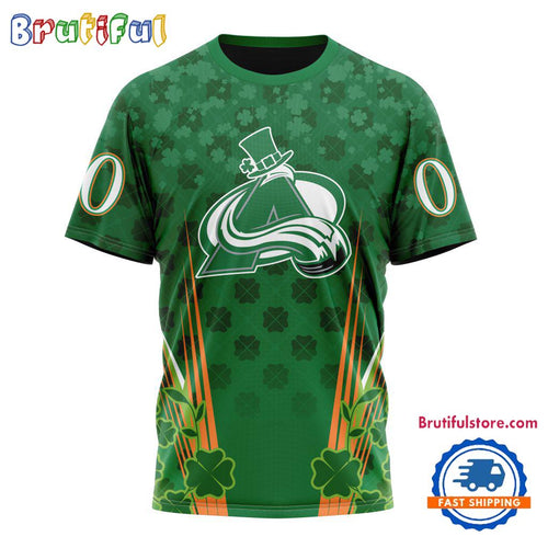 NHL Colorado Avalanche Special St. Patrick’s Day All Over Print Shirts