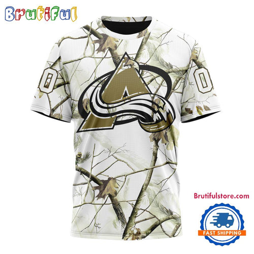 NHL Colorado Avalanche Special White Winter Hunting Camo T Shirt, Hoodie, Sweatshirt