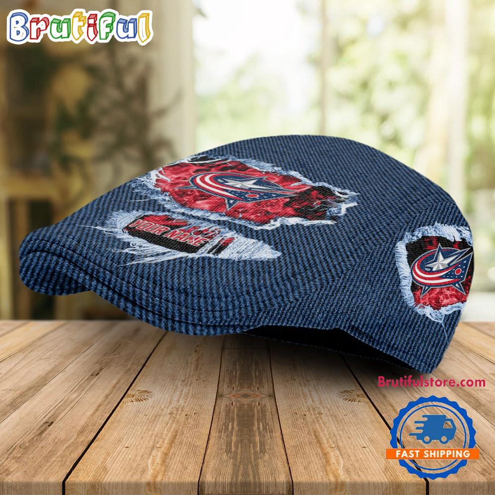 NHL Columbus Blue Jackets Hockey Logo Team Design Jeff Cap