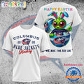 NHL Columbus Blue Jackets Hockey Team Mascot Design Happy Easter Day T Shirt