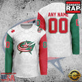 NHL Custom Name Number Columbus Blue Jackets Mexican Heritage New Design Hockey Jersey