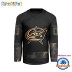 NHL Columbus Blue Jackets Military Appreciation Design Hockey Jersey