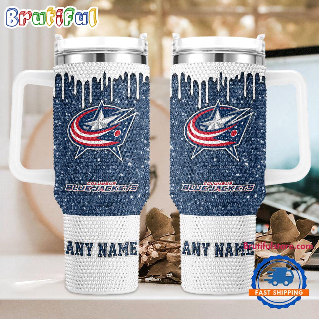 NHL Columbus Blue Jackets Personalized Stanley Diamond Tumbler 40oz