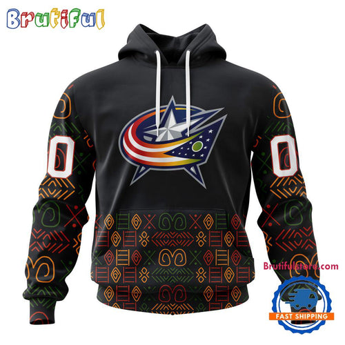NHL Columbus Blue Jackets Special Design For Black History Month Hoodie, TShirt, Sweatshirt