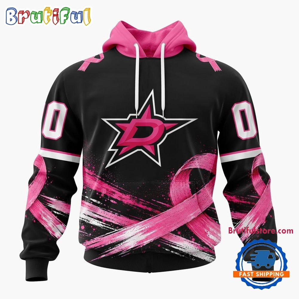 NHL Dallas Stars 2026 Hockey Pink Fights Breast Cancer Design Hoodie, TShirt, Sweatshirt