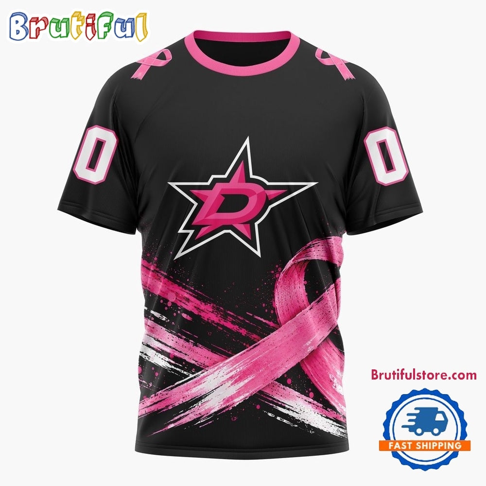 NHL Dallas Stars 2026 Hockey Pink Fights Breast Cancer Design Hoodie, TShirt, Sweatshirt
