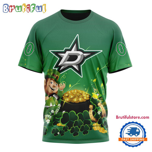 NHL Dallas Stars Personalize St. Patrick’s Day Hockey Team T Shirt, Hoodie, Sweatshirt