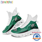 NHL Dallas Stars Personalized Name Hockey Team Design High Top Max Soul Shoes