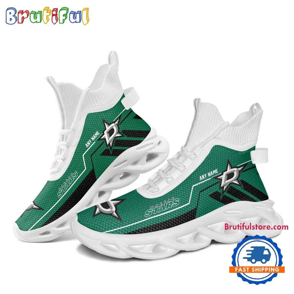 NHL Dallas Stars Personalized Name Hockey Team Design High Top Max Soul Shoes