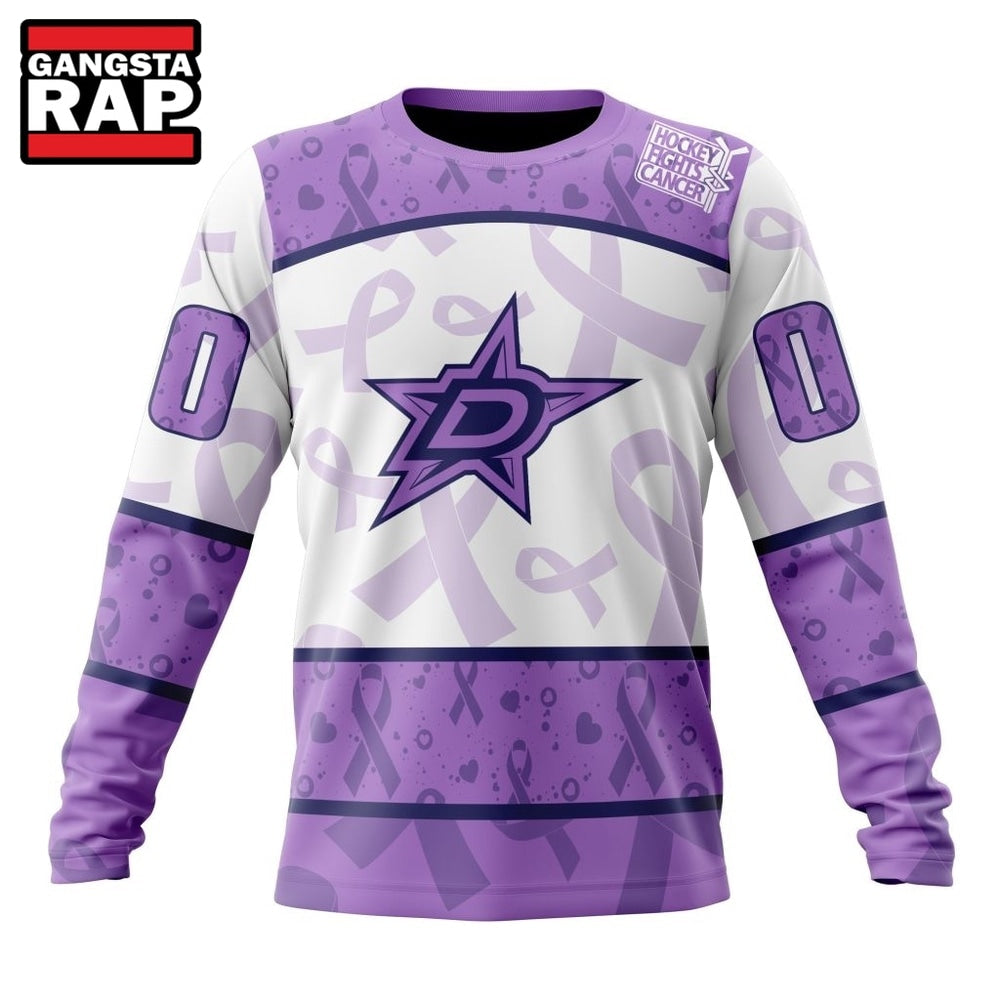 NHL Dallas Stars Special Lavender Fight Cancer Hoodie, T Shirt