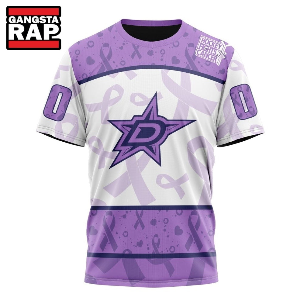 NHL Dallas Stars Special Lavender Fight Cancer Hoodie, T Shirt