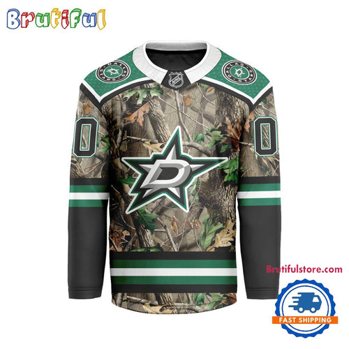 NHL Dallas Stars Special Realtree Camo Hunting Hockey Jersey