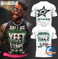 NHL Dallas Stars x YEET White Hoodie T-Shirt