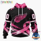 NHL Detroit Red Wings 2026 Hockey Pink Fights Breast Cancer Design Hoodie, TShirt, Sweatshirt