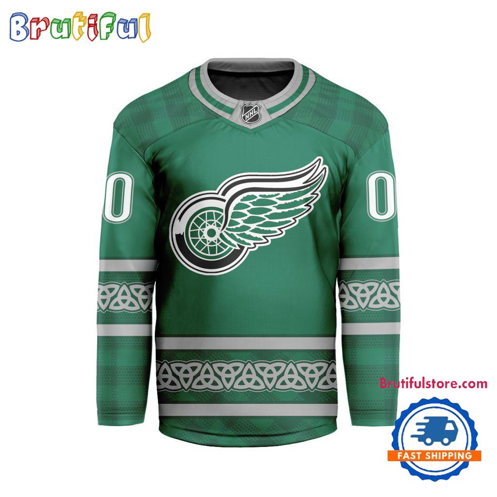 NHL Detroit Red Wings For St.Patrick’s Day Limited New Hockey Jersey