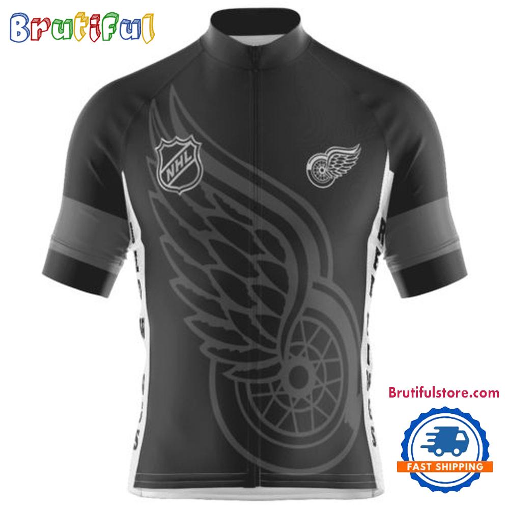 NHL Detroit Red Wings Special Mono Cycling Jersey, Hockey Team Design Jersey
