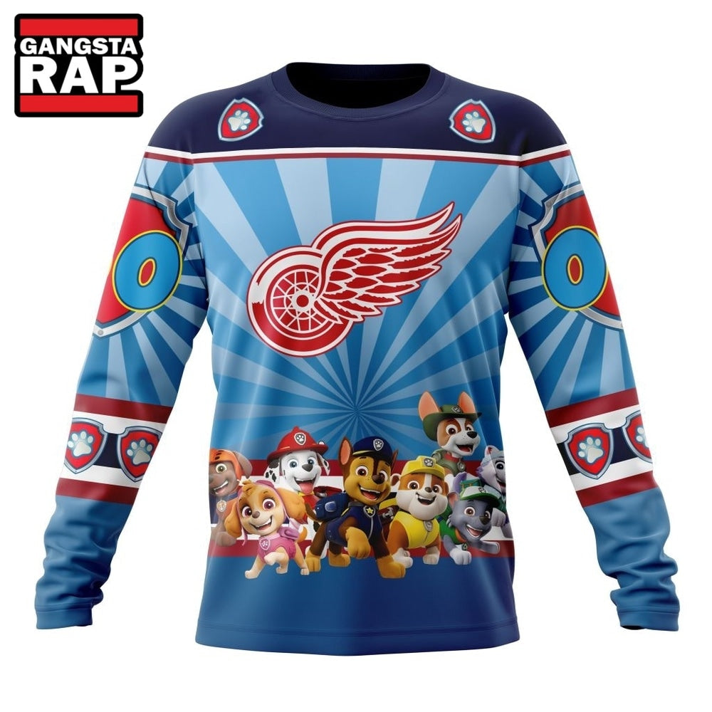 NHL Detroit Red Wings Special Paw Patrol Kits Hoodie, T Shirt