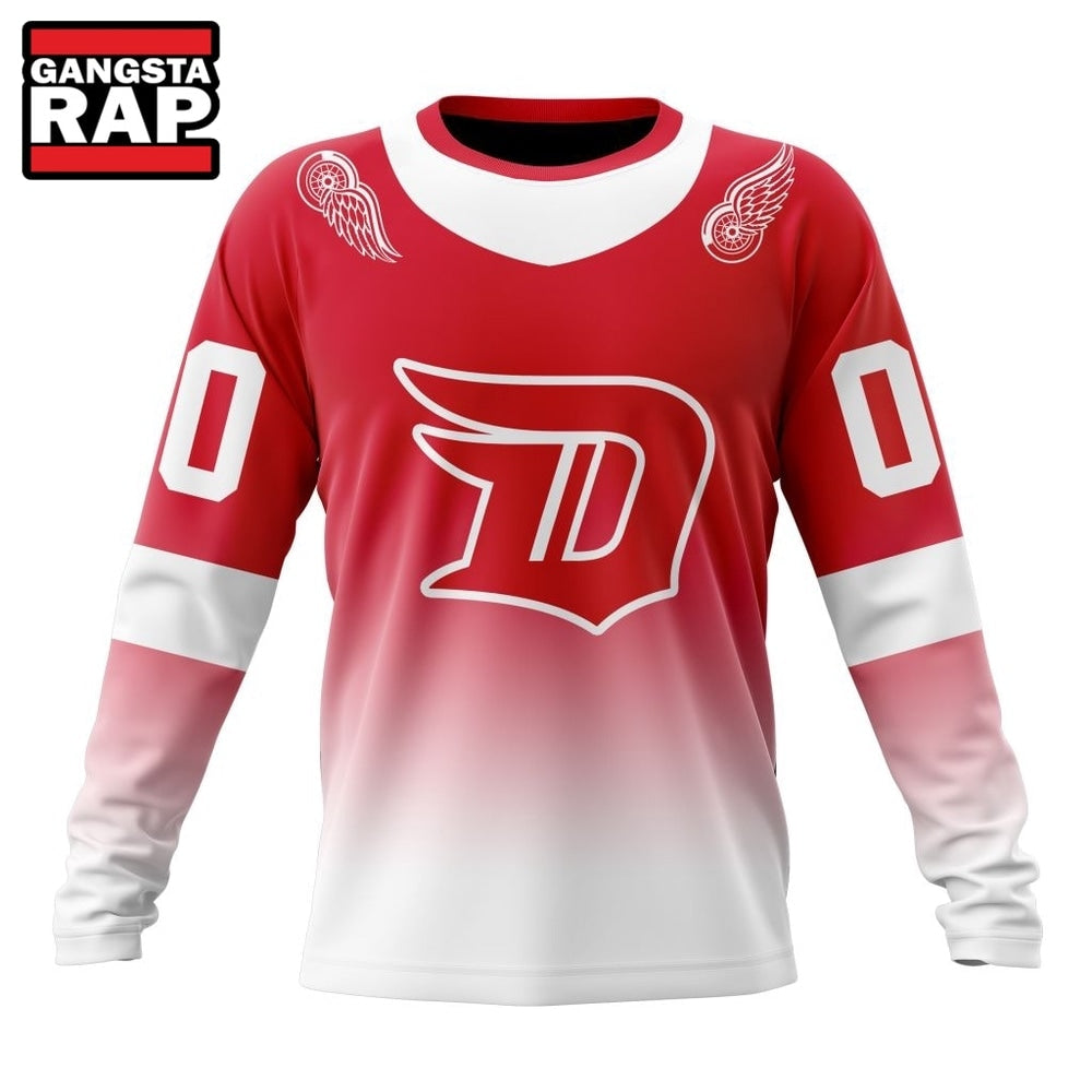 NHL Detroit Red Wings Special Retro Gradient Design Hoodie, T Shirt