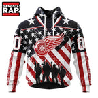 NHL Detroit Red Wings Specialized Kits For Honor USS Military Hoodie, T Shirt
