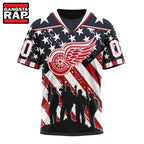 NHL Detroit Red Wings Specialized Kits For Honor USS Military Hoodie, T Shirt
