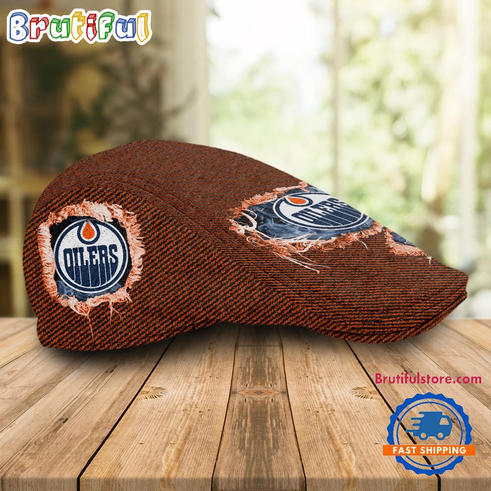 NHL Edmonton Oilers Hockey Logo Team Design Jeff Cap