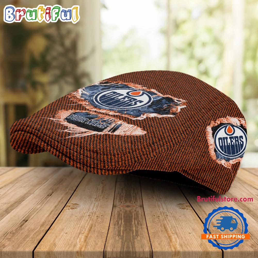 NHL Edmonton Oilers Hockey Logo Team Design Jeff Cap