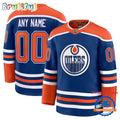 NHL Edmonton Oilers Home Premium Custom Hockey Jersey