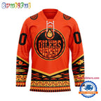 NHL Edmonton Oilers National Day For Truth And Reconciliation Design Hockey Jersey, Sport Jersey Shirt