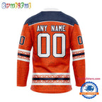 NHL Edmonton Oilers Personalized Native American Hockey Jersey