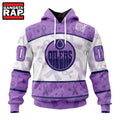 NHL Edmonton Oilers Special Lavender Fight Cancer Hoodie, T Shirt