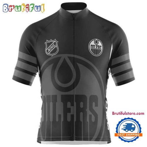 NHL Edmonton Oilers Special Mono Cycling Jersey, Hockey Team Design Jersey