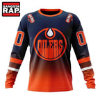 NHL Edmonton Oilers Special Retro Gradient Design Hoodie, T Shirt