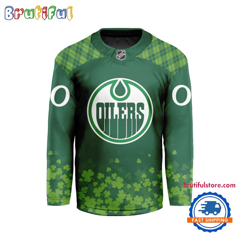 NHL Edmonton Oilers St.Patrick’s Day New Design Hockey Jersey