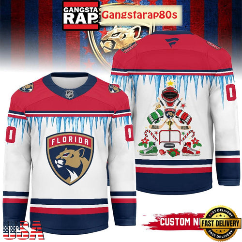NHL Florida Panthers Christmas 2025 Custom Number Hockey Jersey