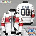 NHL Florida Panthers Hockey Team Personalized Away New Puffer Jacket